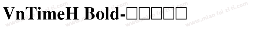 VnTimeH Bold字体转换